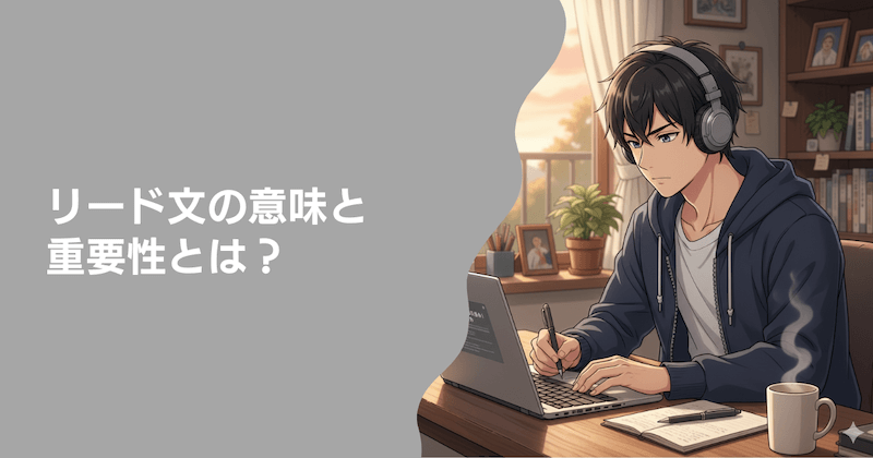 リード文の意味と重要性とは?