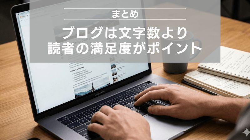 まとめ：ブログは文字数より読者の満足度がポイント