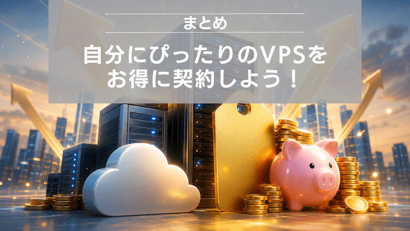 まとめ：自分にぴったりのVPSをお得に契約しよう！