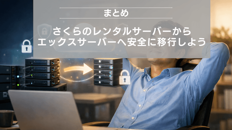 まとめ:さくらのレンタルサーバーからエックスサーバーへ安全に移行しよう